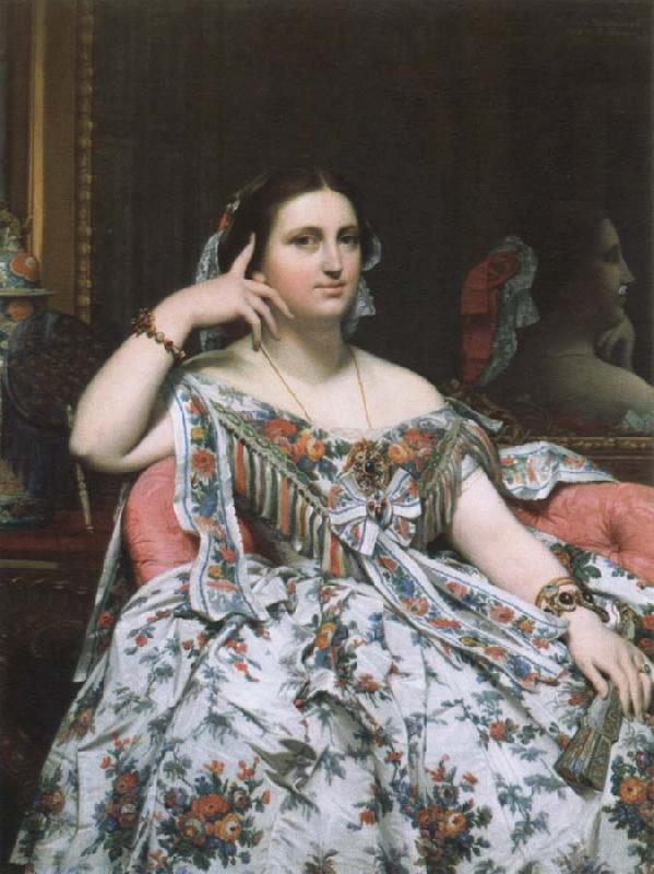 Jean-Auguste Dominique Ingres madame moitessier oil painting image